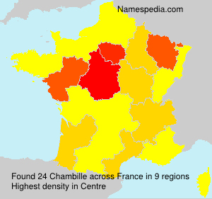 Surname Chambille in France