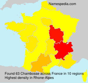 Surname Chambosse in France Surname Chambosse in France
