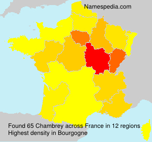 Surname Chambrey in France Surname Chambrey in France