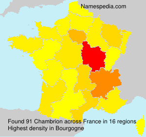 Surname Chambrion in France Surname Chambrion in France