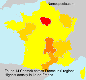 Surname Chamek in France Surname Chamek in France