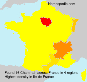Surname Chammah in France