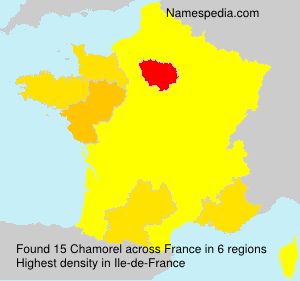 Surname Chamorel in France Surname Chamorel in France