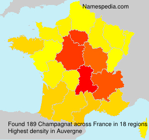 Surname Champagnat in France Surname Champagnat in France