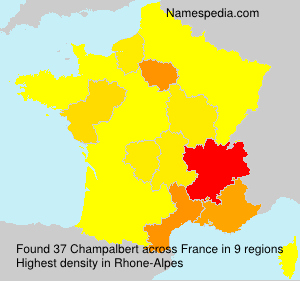 Surname Champalbert in France Surname Champalbert in France