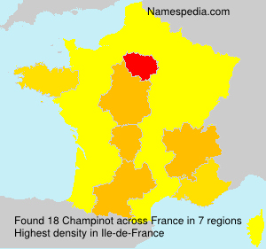 Surname Champinot in France Surname Champinot in France