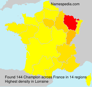 Surname Champlon in France Surname Champlon in France