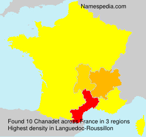 Surname Chanadet in France Surname Chanadet in France
