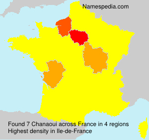 Surname Chanaoui in France Surname Chanaoui in France