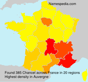 Surname Chancel in France Surname Chancel in France