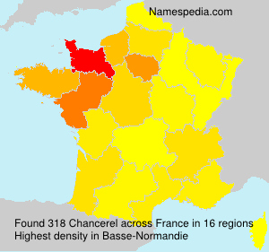 Surname Chancerel in France Surname Chancerel in France