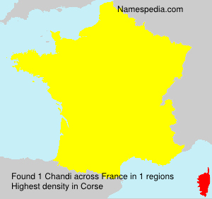 Surname Chandi in France