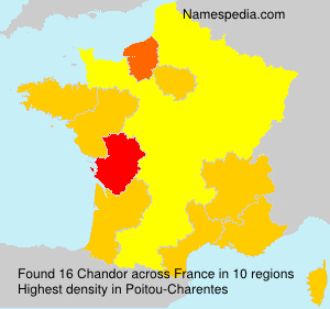 Surname Chandor in France Surname Chandor in France
