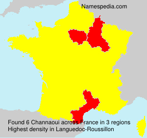 Surname Channaoui in France Surname Channaoui in France