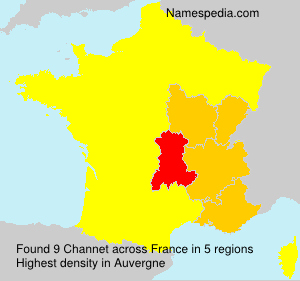 Surname Channet in France Surname Channet in France