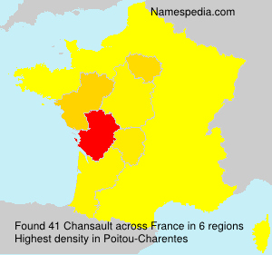 Surname Chansault in France Surname Chansault in France