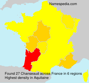 Surname Chanseaud in France Surname Chanseaud in France