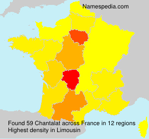 Surname Chantalat in France Surname Chantalat in France