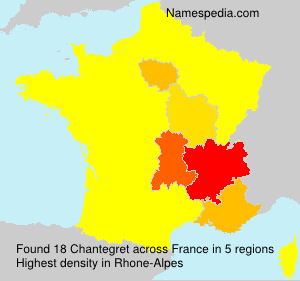 Surname Chantegret in France Surname Chantegret in France