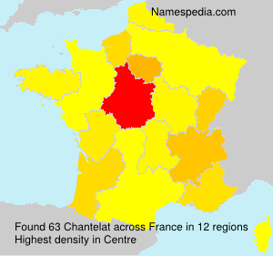 Surname Chantelat in France Surname Chantelat in France