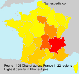 Surname Chanut in France Surname Chanut in France