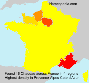 Surname Chaouad in France Surname Chaouad in France