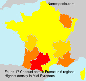 Surname Chaouni in France Surname Chaouni in France