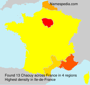 Surname Chaouy in France Surname Chaouy in France