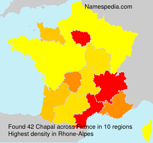 Surname Chapal in France Surname Chapal in France