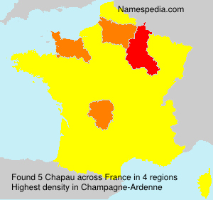 Surname Chapau in France Surname Chapau in France