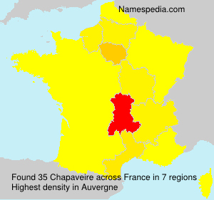 Surname Chapaveire in France Surname Chapaveire in France