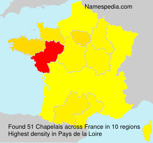 Surname Chapelais in France
