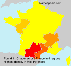 Surname Chaper in France Surname Chaper in France