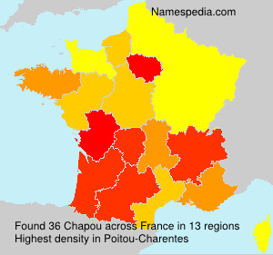 Surname Chapou in France Surname Chapou in France