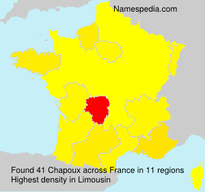Surname Chapoux in France Surname Chapoux in France