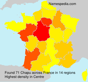 Surname Chapu in France Surname Chapu in France