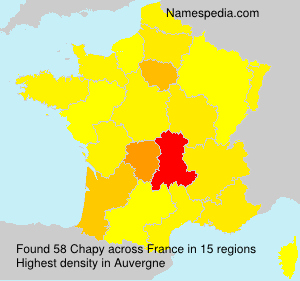 Surname Chapy in France Surname Chapy in France