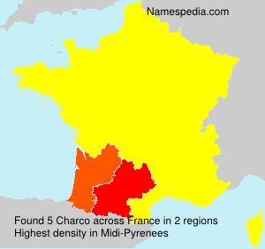 Surname Charco in France Surname Charco in France