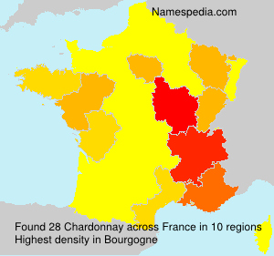Surname Chardonnay in France Surname Chardonnay in France