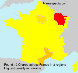Surname Charee in France Surname Charee in France