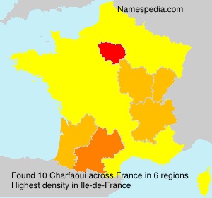 Surname Charfaoui in France Surname Charfaoui in France