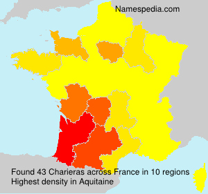 Surname Charieras in France Surname Charieras in France