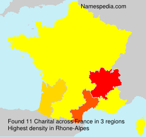 Surname Charital in France Surname Charital in France
