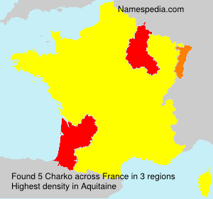 Surname Charko in France Surname Charko in France