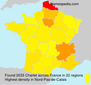 Surname Charlet in France Surname Charlet in France