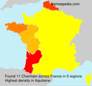 Surname Charmain in France Surname Charmain in France