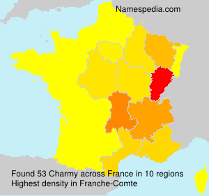 Surname Charmy in France Surname Charmy in France