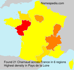 Surname Charnaud in France Surname Charnaud in France