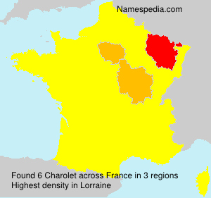 Surname Charolet in France Surname Charolet in France