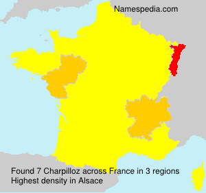 Surname Charpilloz in France Surname Charpilloz in France